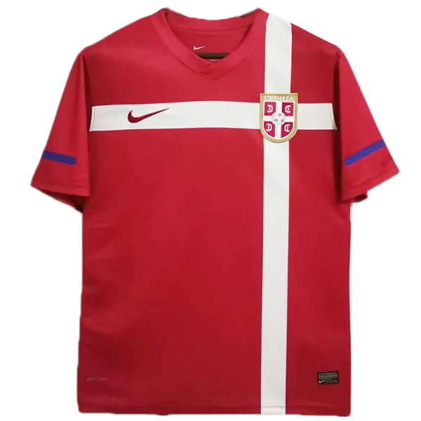 Serbia home retro jersey men's first uniform football tops sport kit soccer shirt 2010